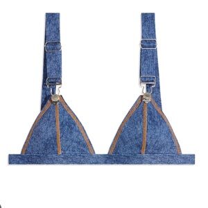 we wore what denim bikini top